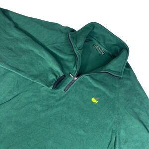 Masters Collection Augusta National Golf Green Fleece 1/4 Zip Pullover Mens L